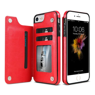 Retro Leather Wallet Case for iPhone 11 Pro Max