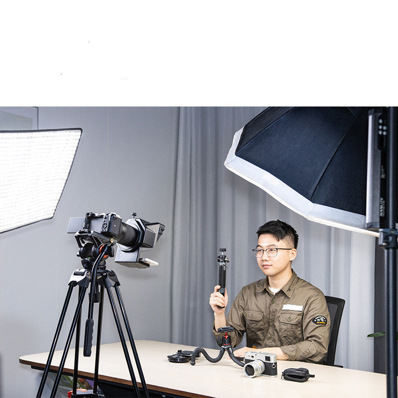 Three Cold Boots Expand Horizontal And Vertical Shooting Bluetooth Mobile Phone Camera Teleprompter