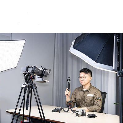 Three Cold Boots Expand Horizontal And Vertical Shooting Bluetooth Mobile Phone Camera Teleprompter