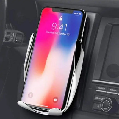 Wireless sensor car phone holder 