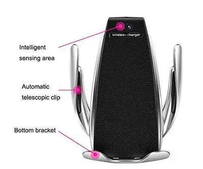 Wireless sensor car phone holder 