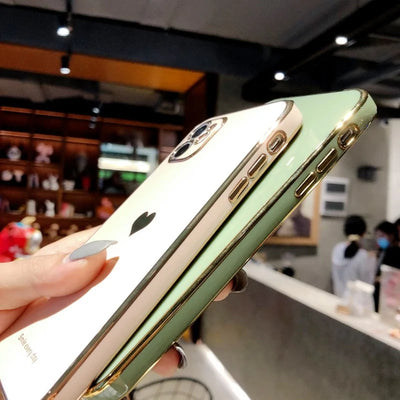 Electroplated Love Heart Phone Case iPhone Compatibility Electroplated love heart iPhone case, stylish and protective.