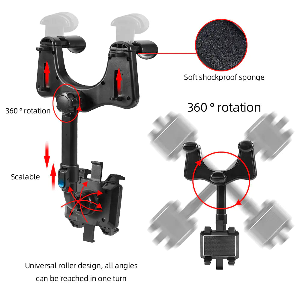 360 Degrees Durable Smart Phone Car Holder