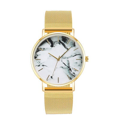 Rose Gold Marble Women Watch