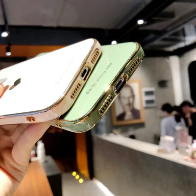 Electroplated Love Heart Phone Case iPhone Compatibility Electroplated love heart iPhone case, stylish and protective.