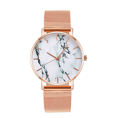 Rose Gold Marble Women Watch